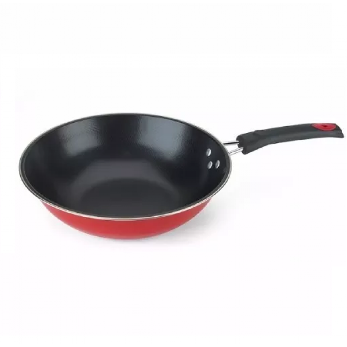 Panela Wok 30 Cm Vermelha