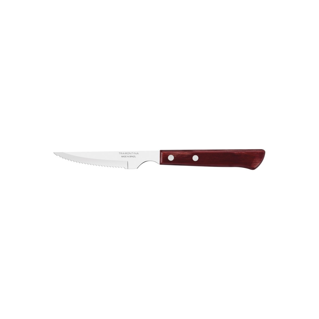 Faca para Churrasco Tramontina com Lamina em Aço Inox e Cabo em Madeira Polywood Vermelho 4