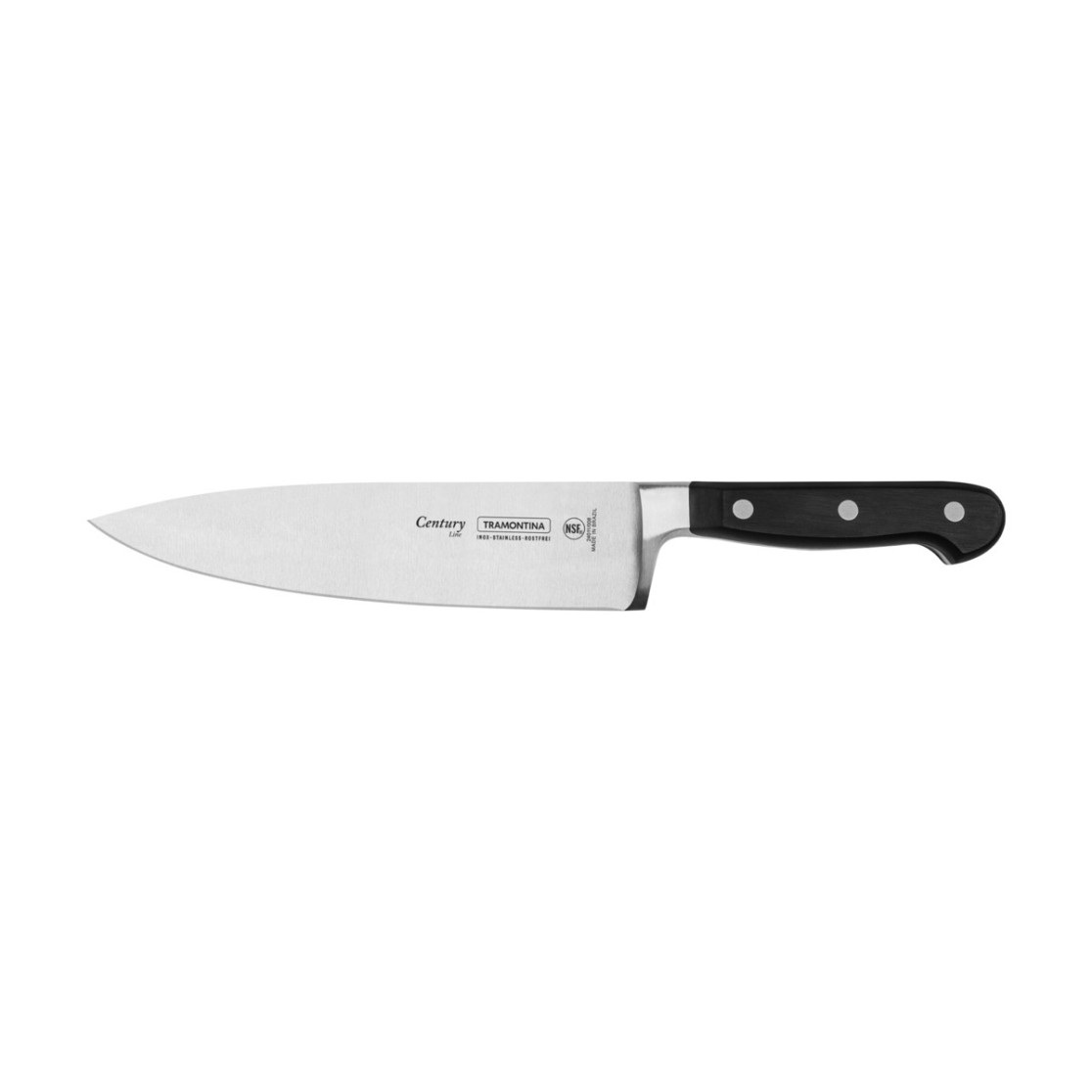 Faca Chef Tramontina Century com Lâmina em Aço Inox e Cabo em Policarbonato 8