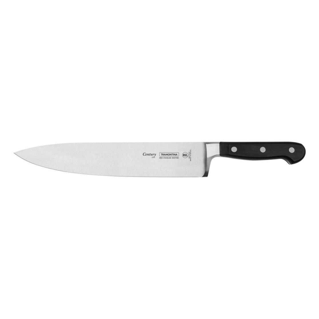 Faca Chef Tramontina Century com Lamina em Aço Inox e Cabo em Policarbonato 10