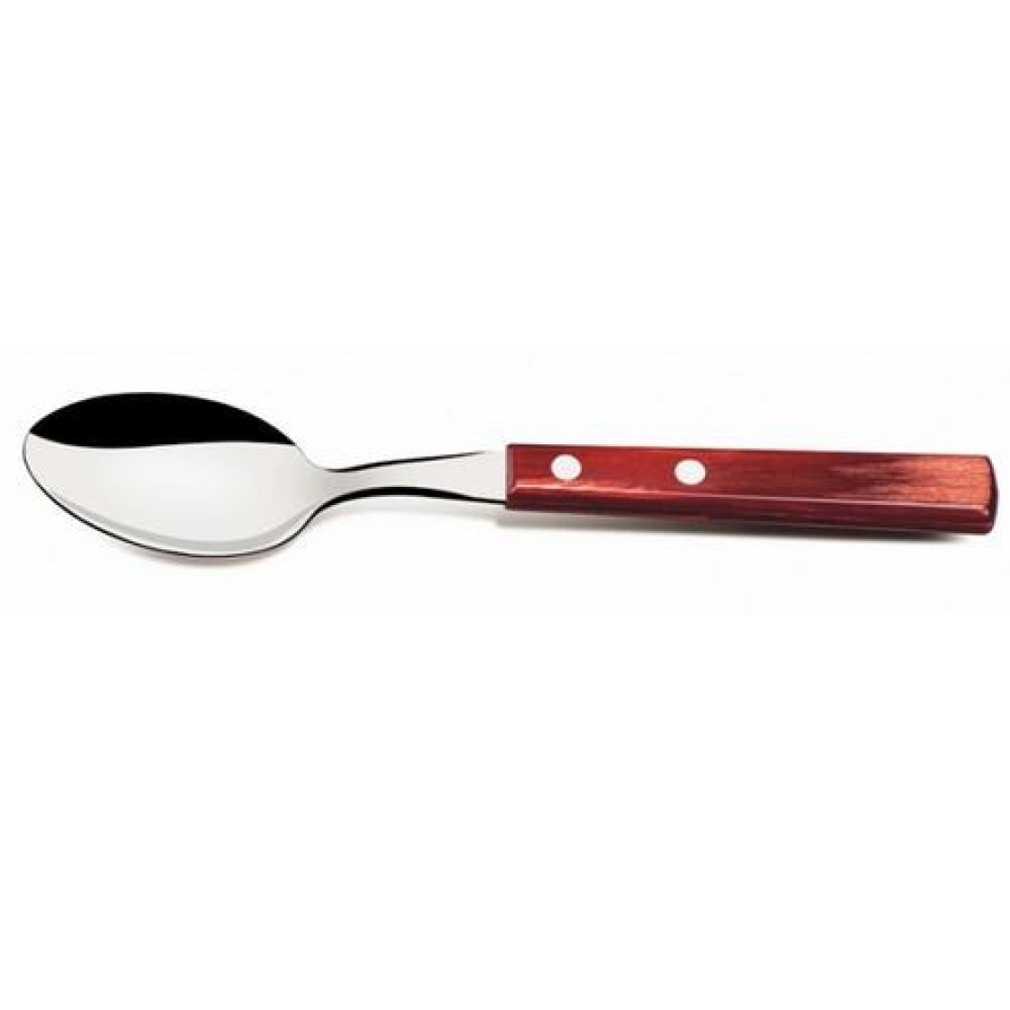 Colher de Mesa Inox Polywood Vermelha - Tramontina