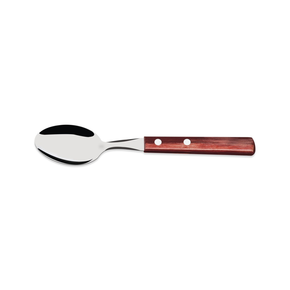 Colher de Mesa Inox Polywood Vermelha - Tramontina