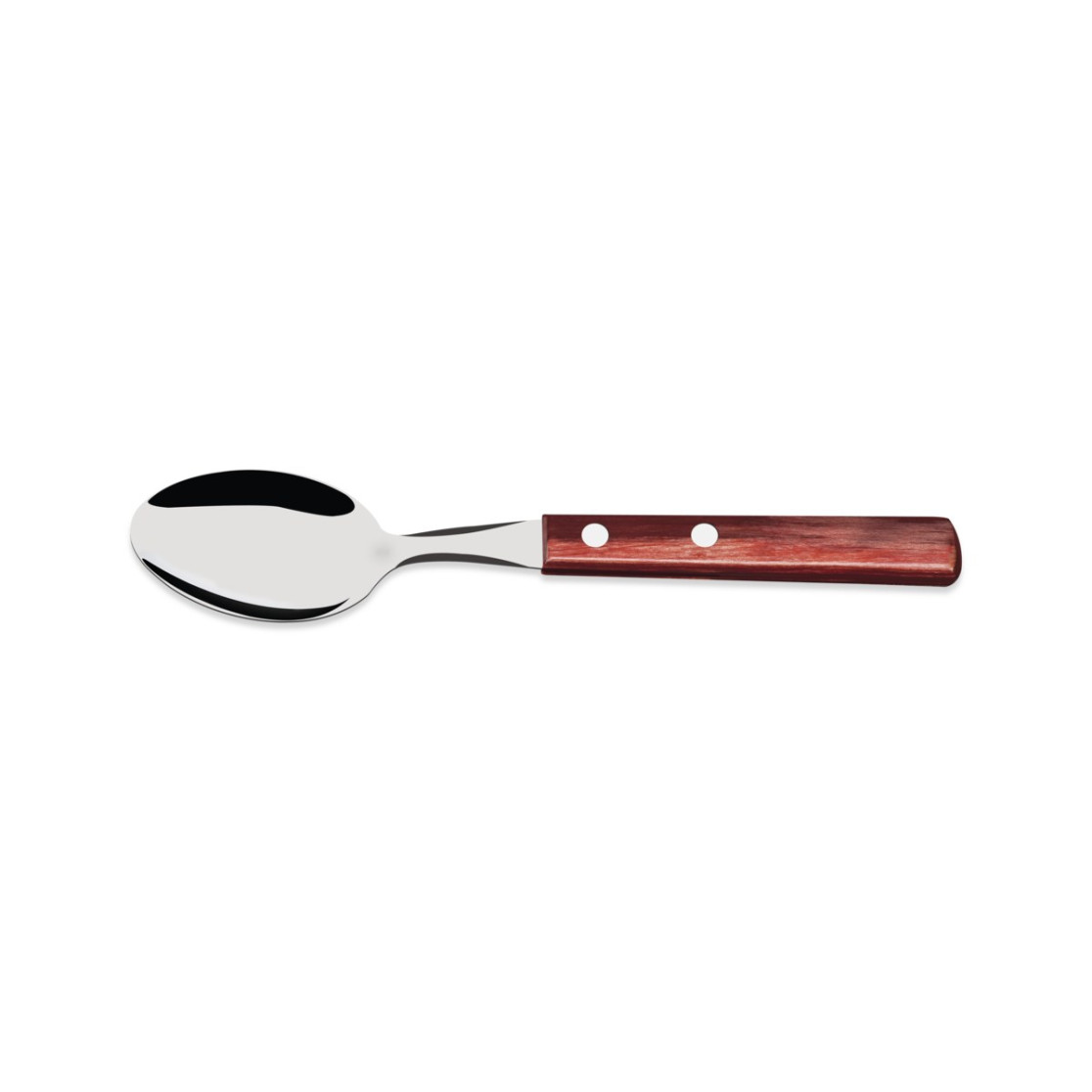 Colher de Mesa Inox Polywood Vermelha - Tramontina