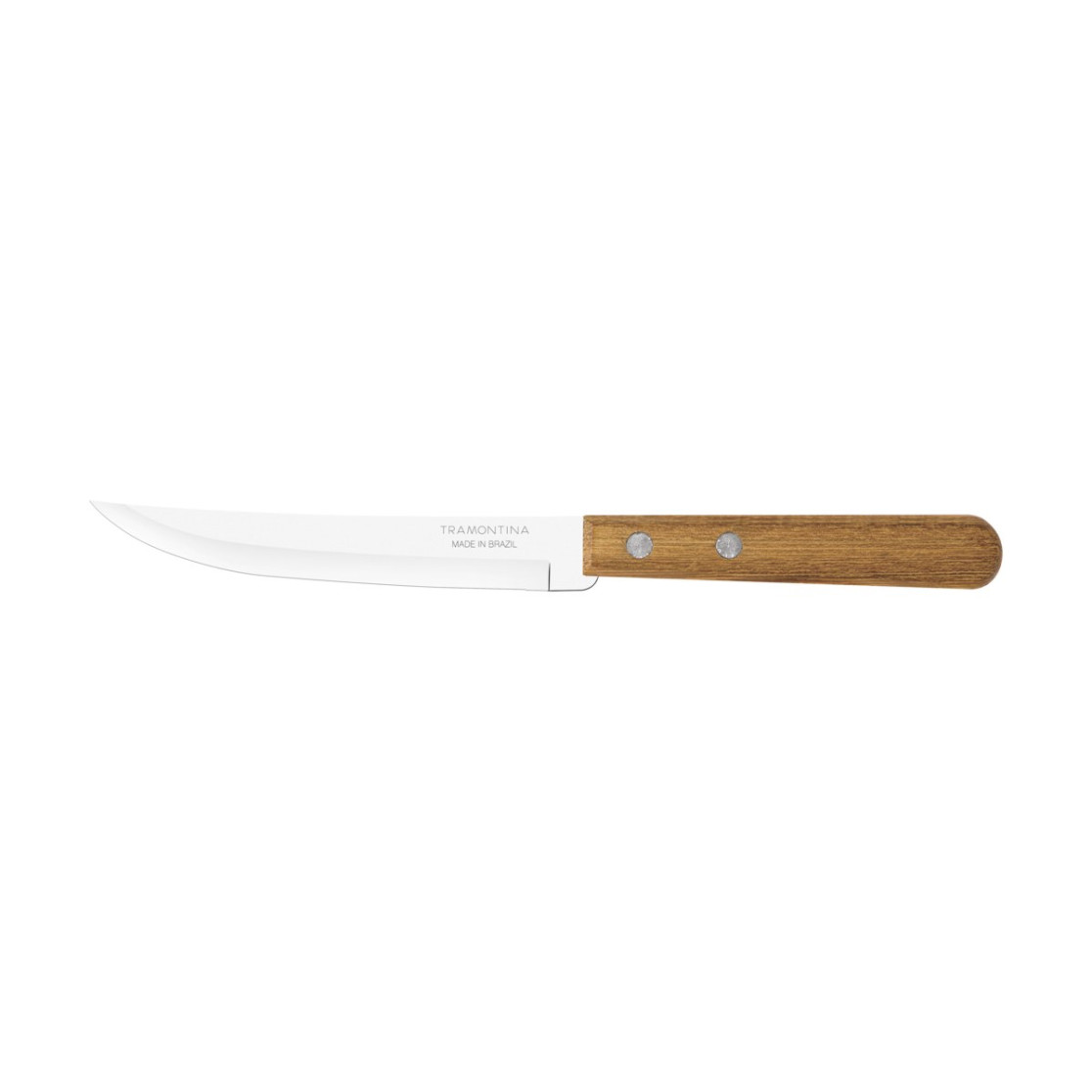 Faca para Churrasco Tramontina Dynamic com Lamina em Aço Inox com Fio Liso e Cabo de Madeira Natural 5