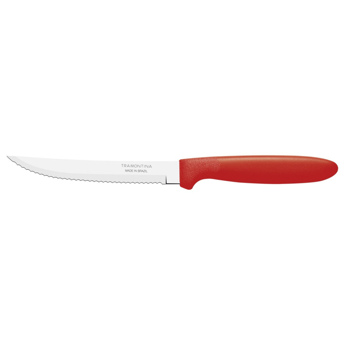 Faca para Churrasco Tramontina Ipanema com Lamina em Aço Inox e Cabo de Polipropileno Vermelho 5"