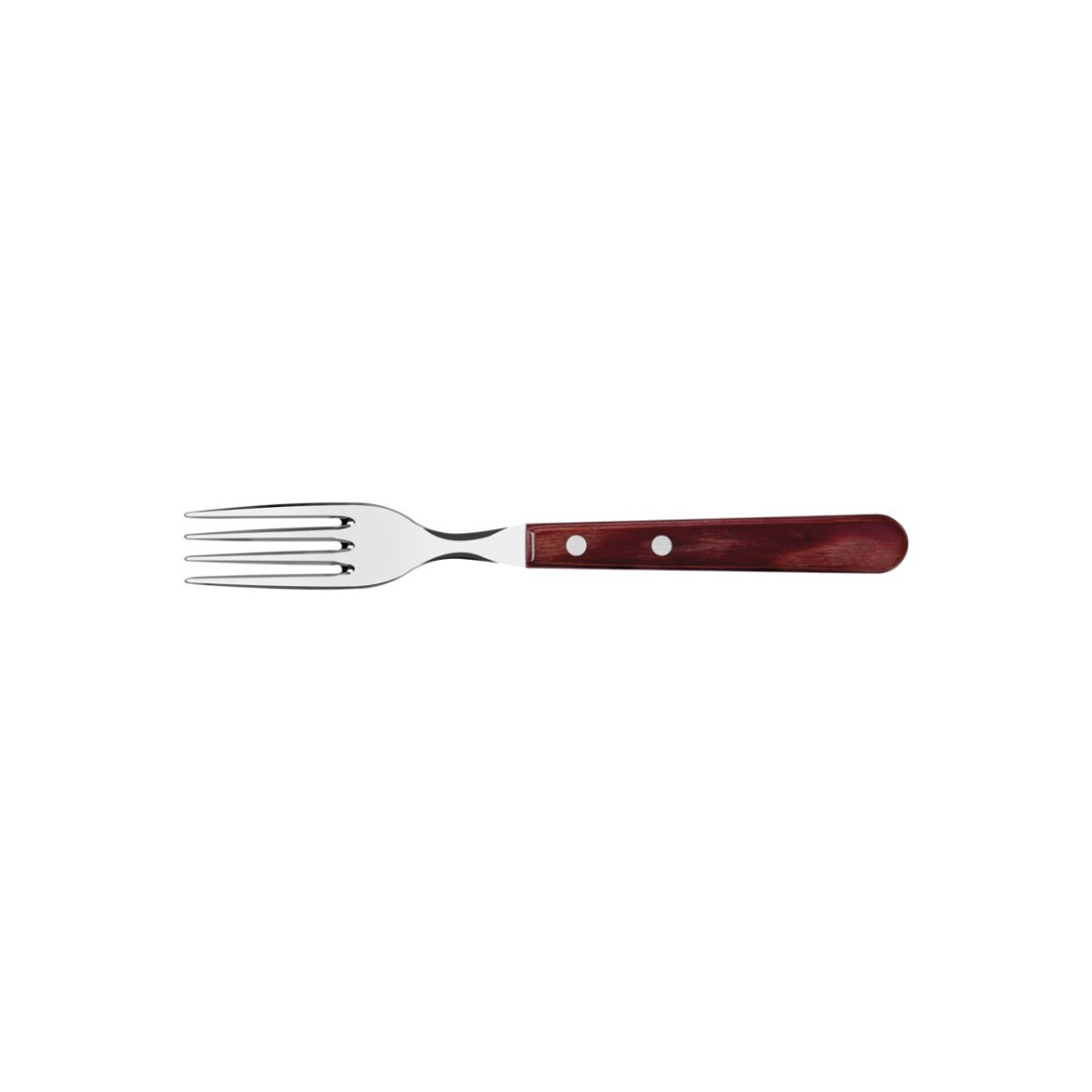 Garfo Jumbo Tramontina com Lamina em Aço Inox e Cabo em Madeira Polywood Vermelho