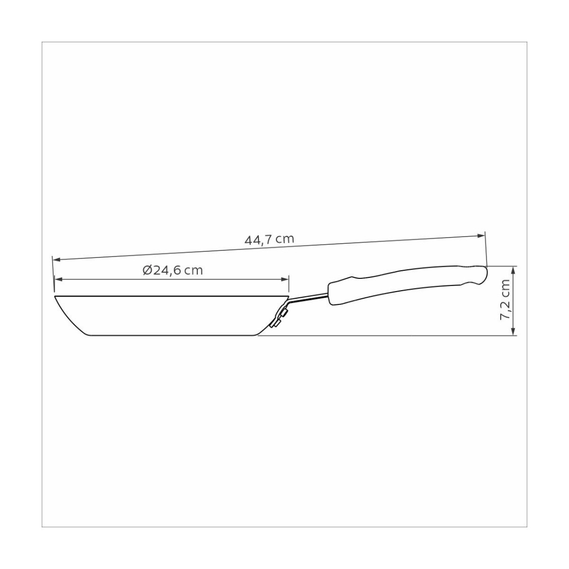 Frigideira Tramontina Profissional em Aluminio Acabamento Externo Lixado com Revestimento Interno Antiaderente Starflon