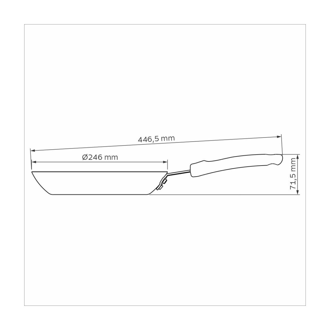 Frigideira Tramontina Profissional em Aluminio Acabamento Externo Lixado com Revestimento Interno Antiaderente Starflon