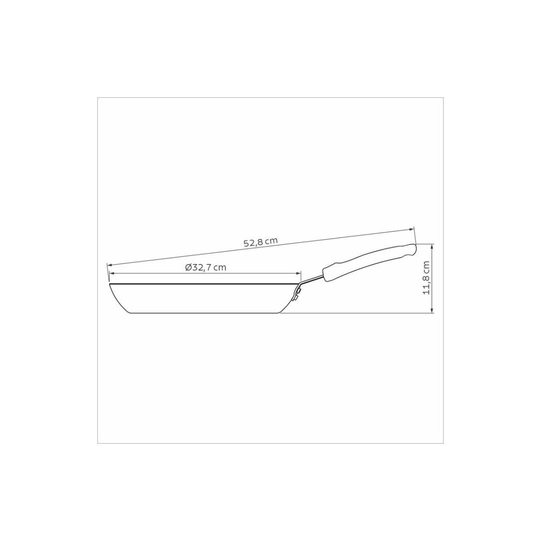 Frigideira Tramontina Profissional em Aluminio Acabamento Externo Lixado com Revestimento Interno Antiaderente Starflon