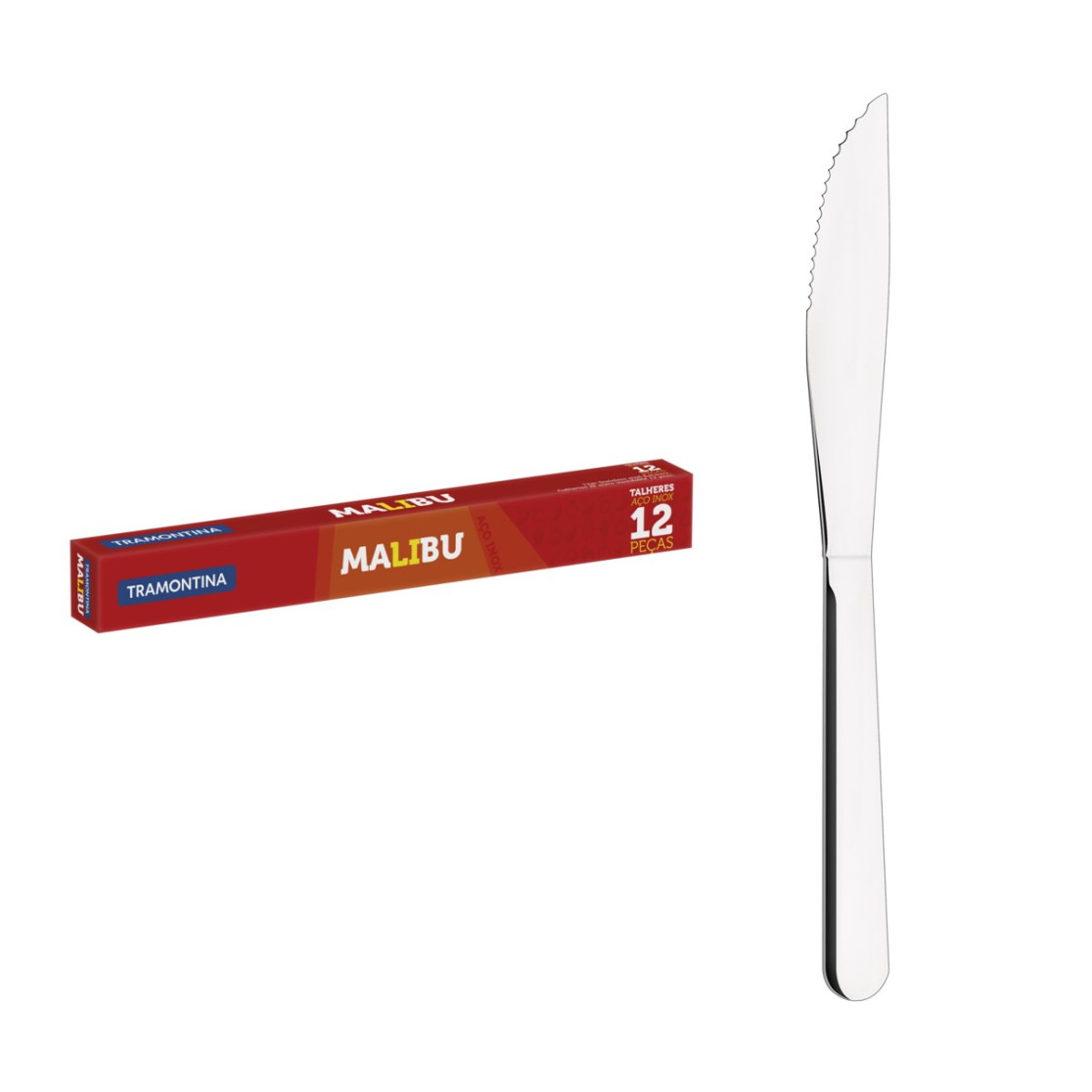 Faca para Churrasco Tramontina Malibu em Aço Inox 4