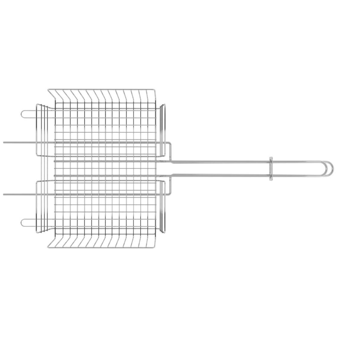 Grelha Multiuso Tramontina Churrasco em Aço Inox 70,2 x 31,5 cm