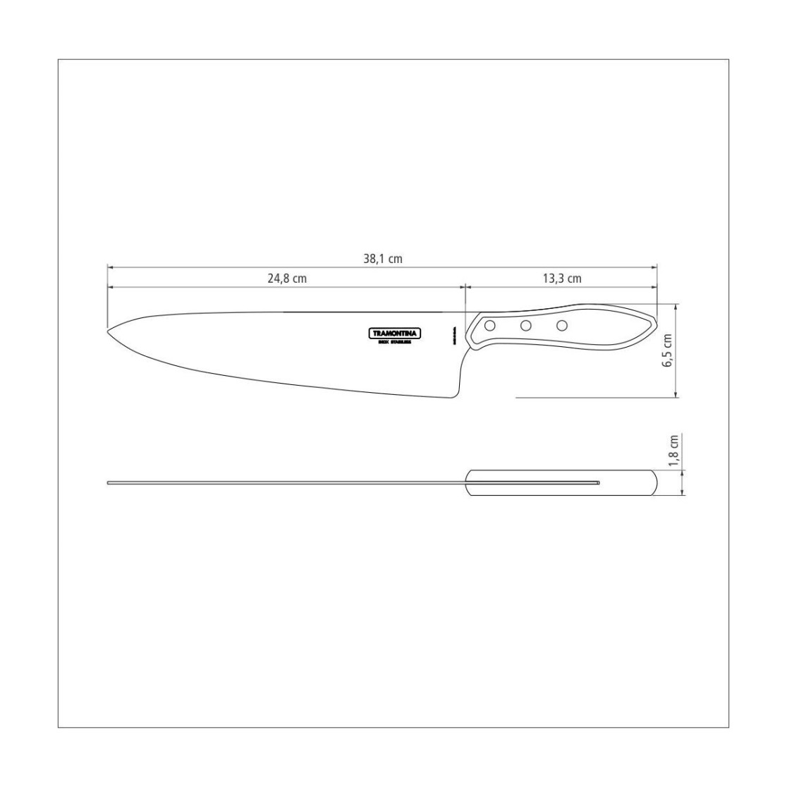 Faca Tramontina para Carne 10