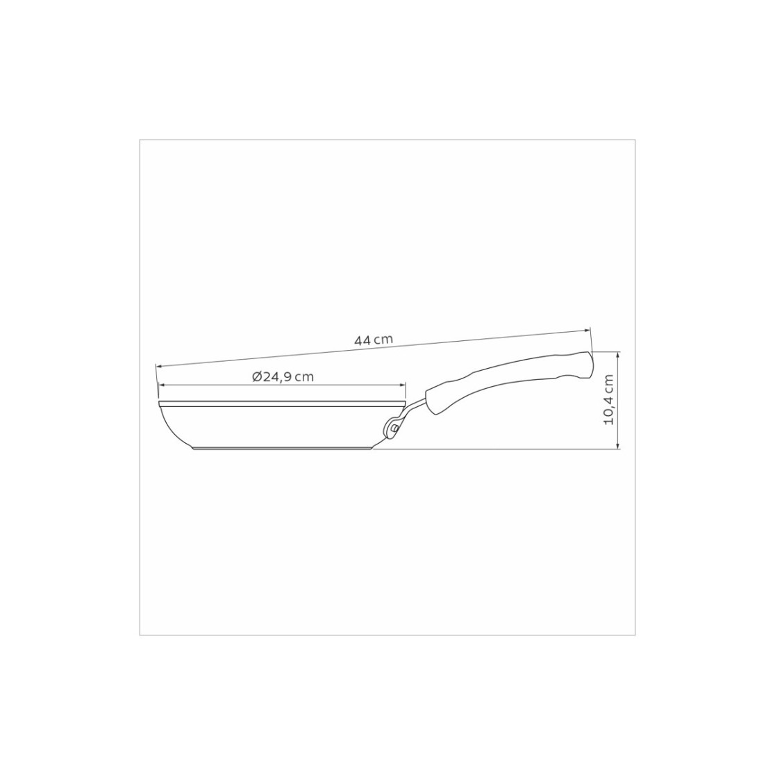 Frigideira Tramontina Profissional em Aluminio Acabamento Lixado E Revestimento Interno Antiaderente Starflon T3 24 cm 1