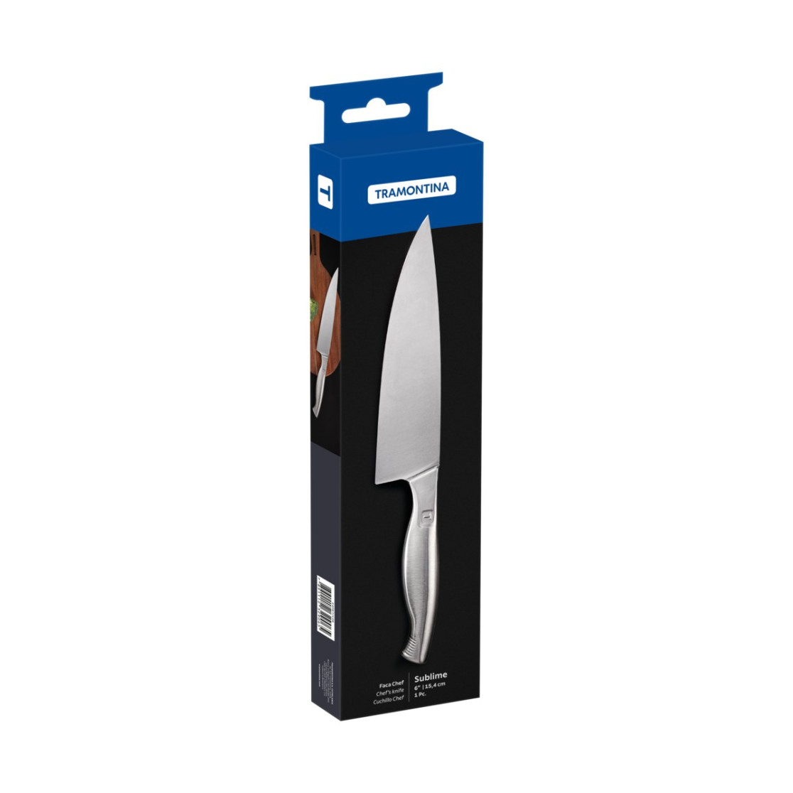 Faca Chef Tramontina Sublime em Aço Inox 6 polegada