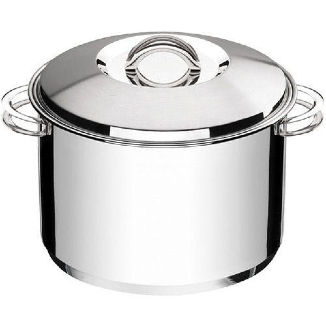 Caçarola Tramontina Solar Funda em Aço Inox Fundo Triplo com Tampa e Alças  24 cm 6,1 L