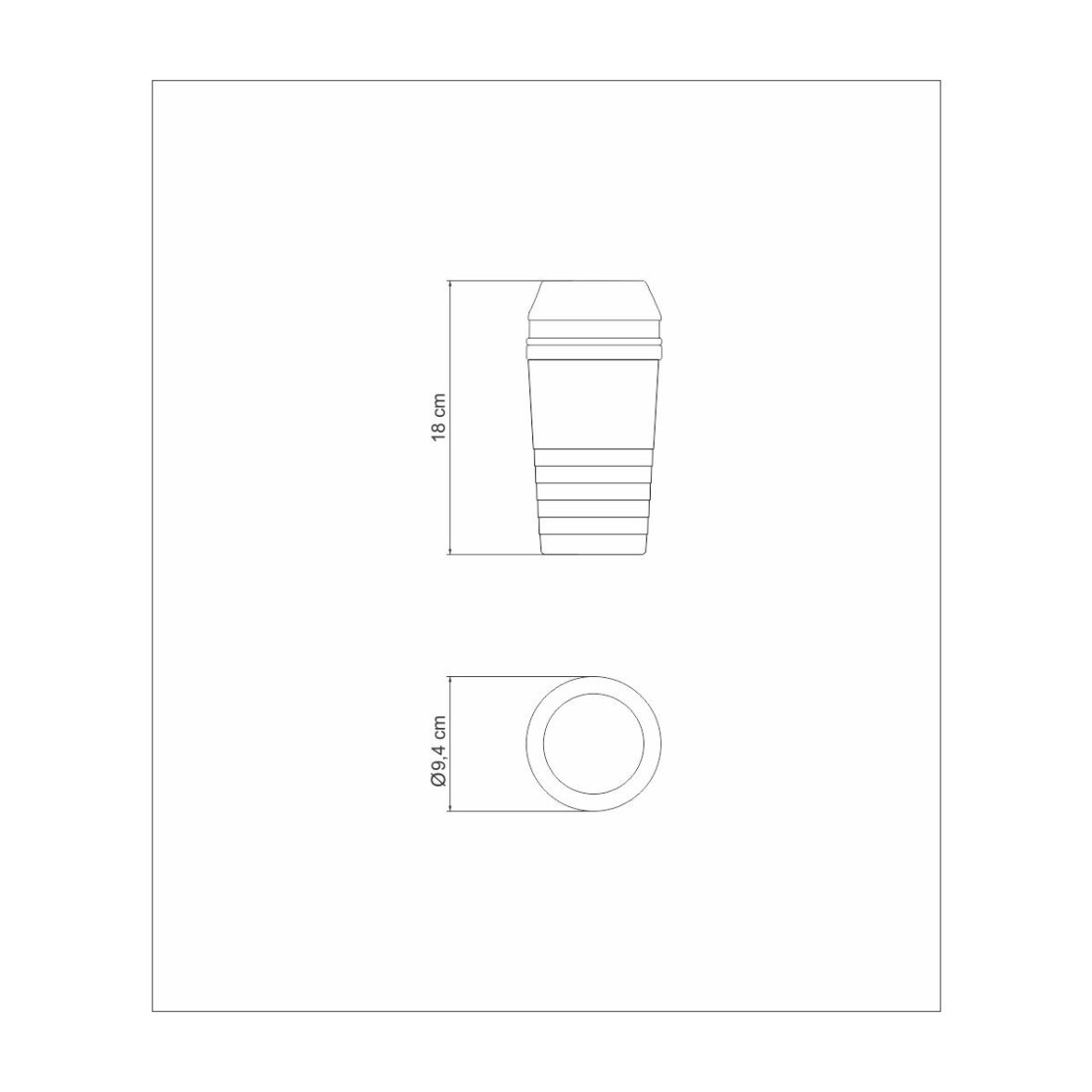 Coqueteleira para Drinks Tramontina Millenium em Aço Inox com Detalhes Foscos 680 ml
