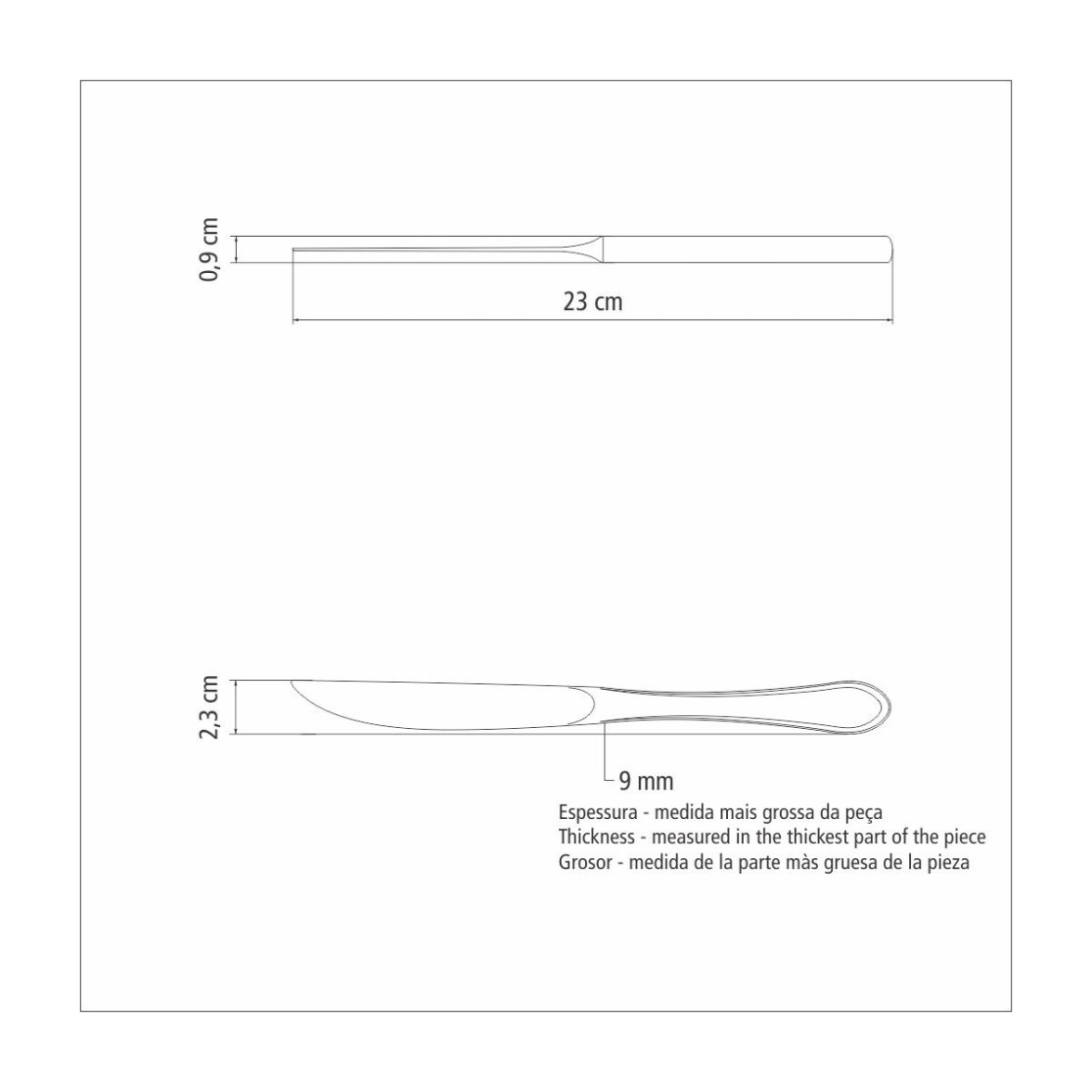 Faca para Churrasco Tramontina Italy em Aço Inox Forjado