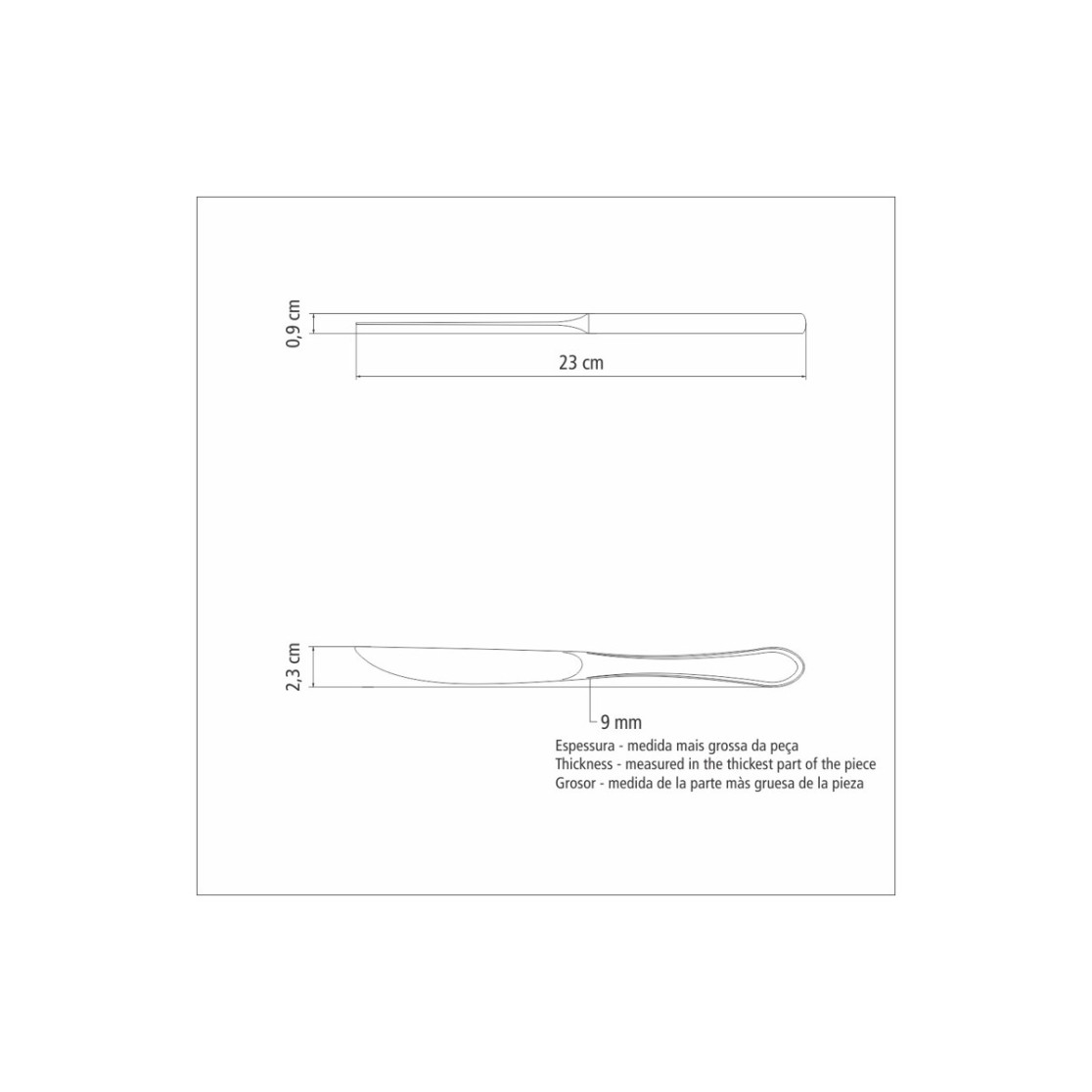 Faca para Churrasco Tramontina Italy em Aço Inox Forjado