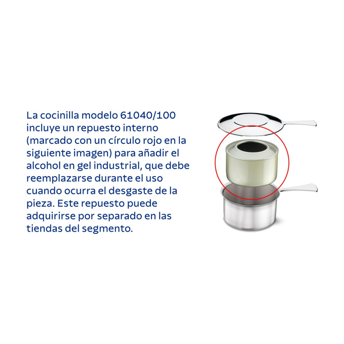 Rechaud Tramontina Retangular em Aço Inox Banho Maria Tampa Removivel com Fogareiro Cuba 1/1 9 L