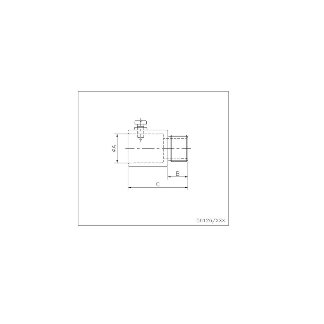 Conector reto sem rosca 1/2 polegada