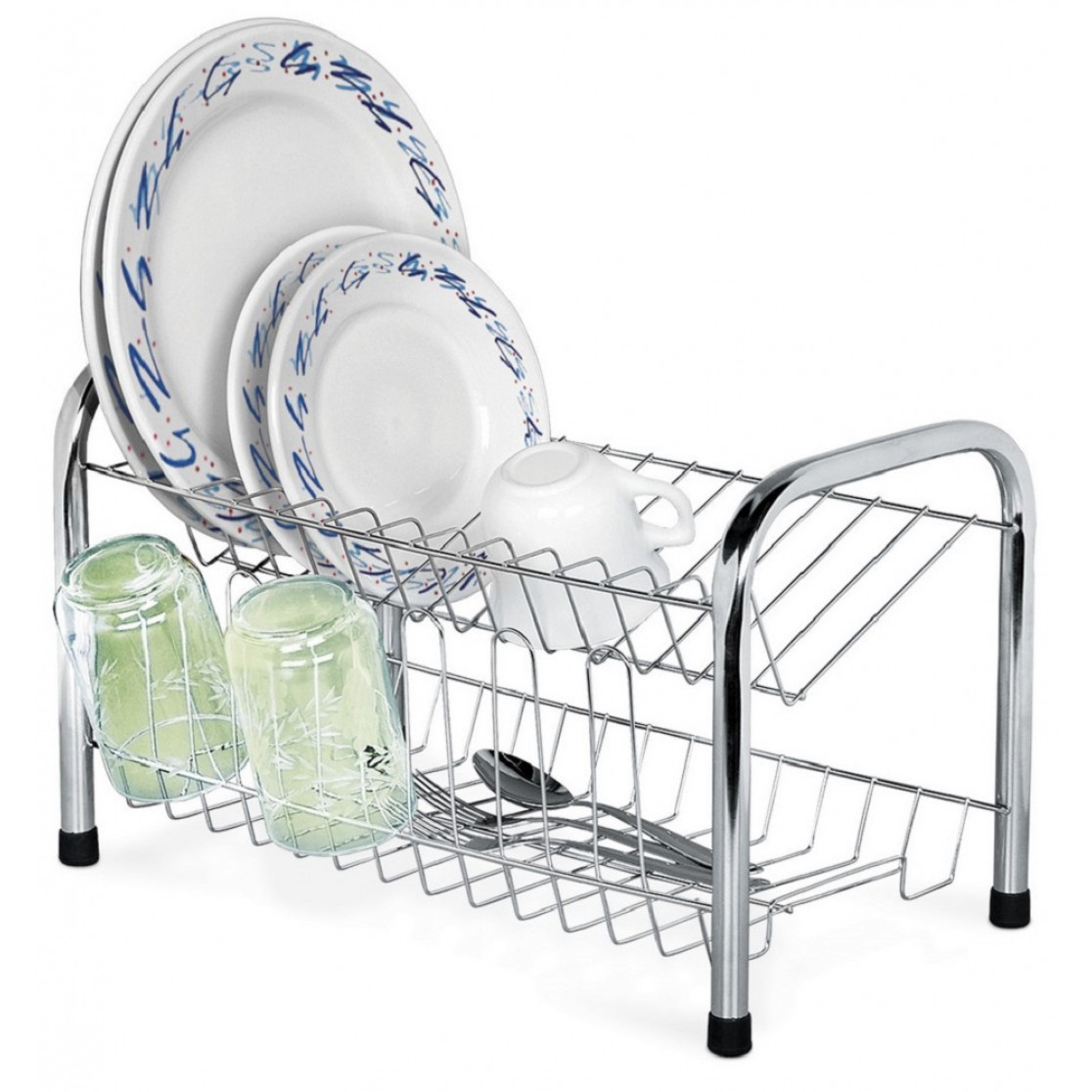 A sua cozinha merece acessórios e produtos práticos para facilitar o dia a dia.  Da marca Niquelart, o secador de pratos e copos ou escorredor de pratos e copos é confeccionado em aço cromado, acondicionando perfeitamente a louça.  O produto tem capacidad