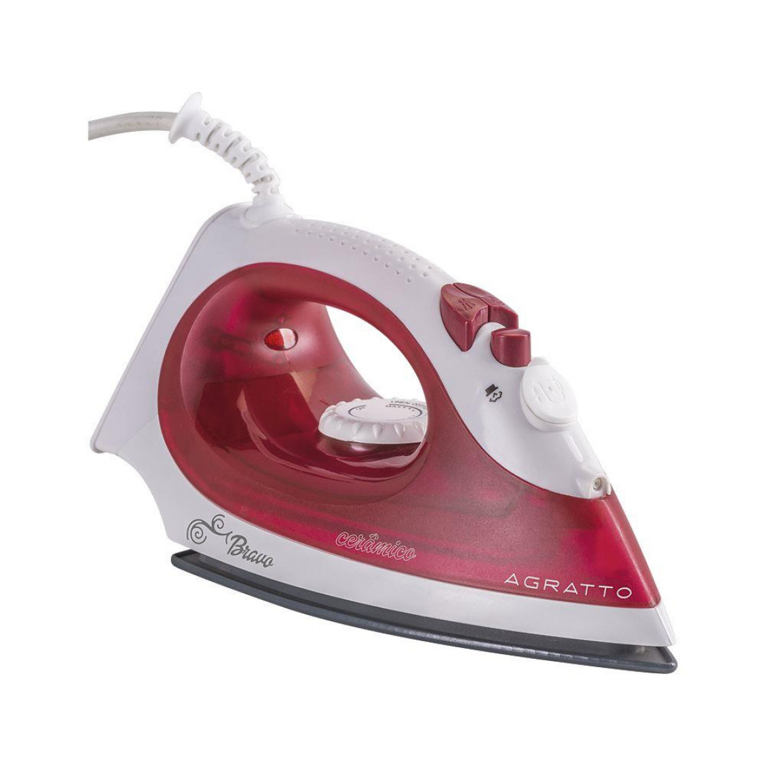 Ferro De Passar Roupas Ceramico Vapor Bravo Agratto 220volts