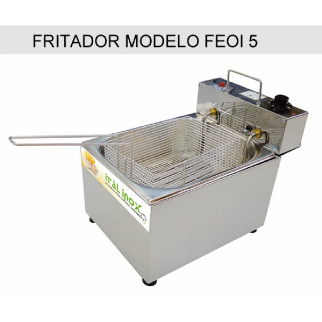 Fritador Fritadeira Elétrica 1 Cuba 5L FEOI5 220V ITAL INOX