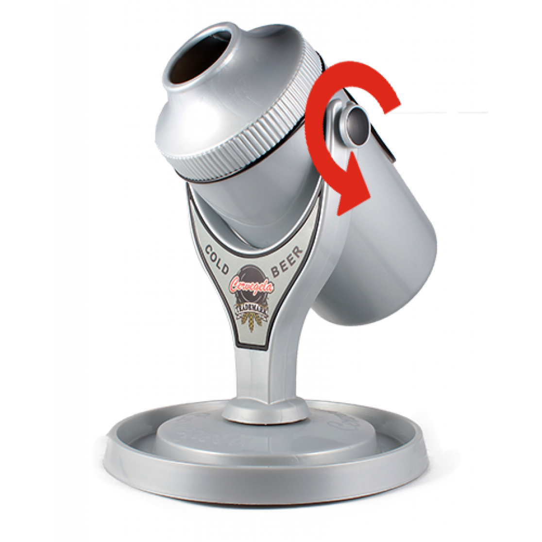 Cervegela Preto Com Suporte Rotativo com Refil De Congelamento  - 2