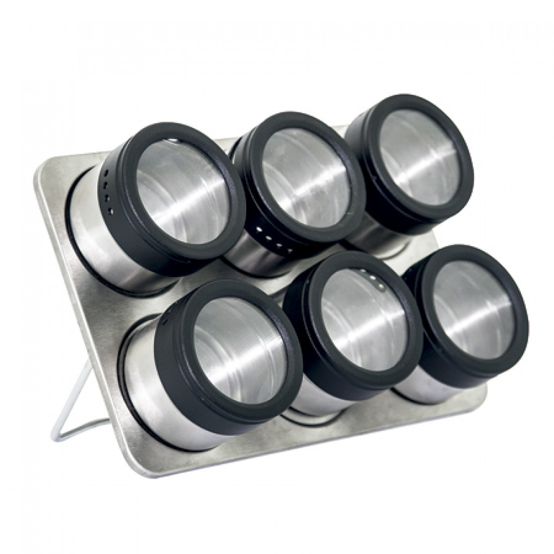 Porta Condimentos 6 peças Inox - Mimo Style