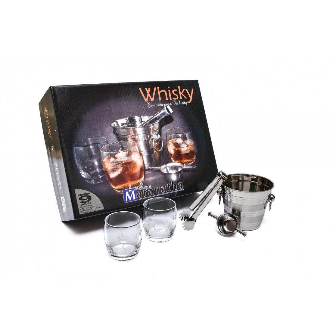 Jogo Whisky Soleil Primavera 9 Peças - Maranatha