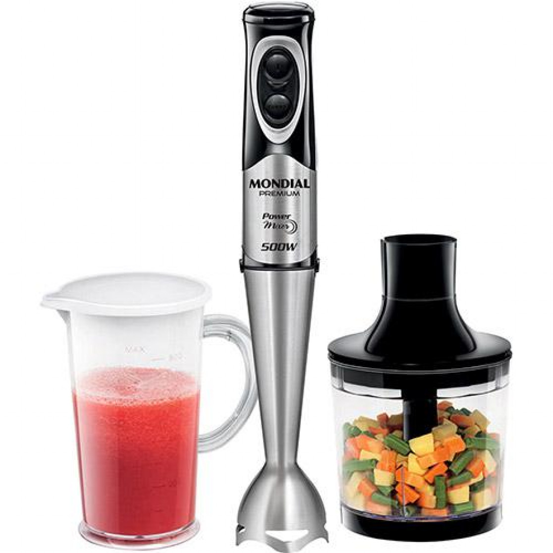 Mixer Mondial Power Mixer M-07 Preto e Inox