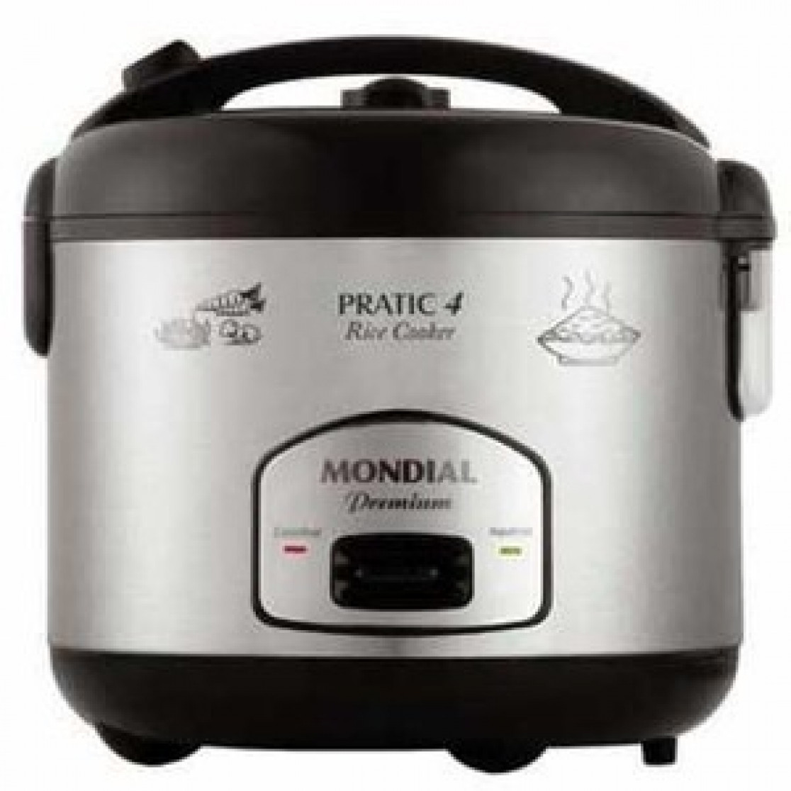   Panela Elétrica de Arroz Mondial Pratic 4 Rice Cooker Premium 