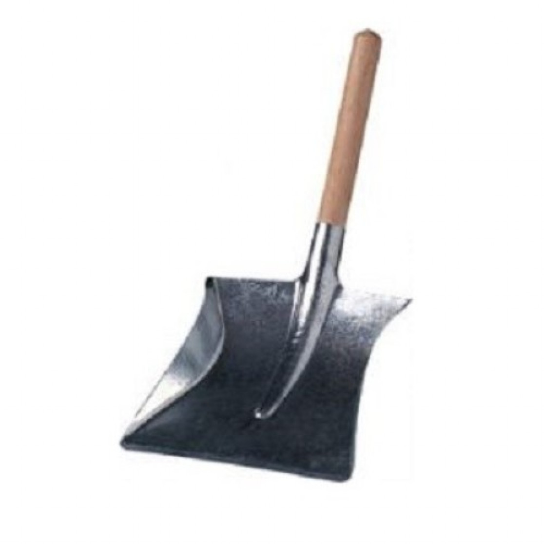 Pá para Lixo Galvanizado 21 x 21 Cabo Madeira 80 cm - Viel