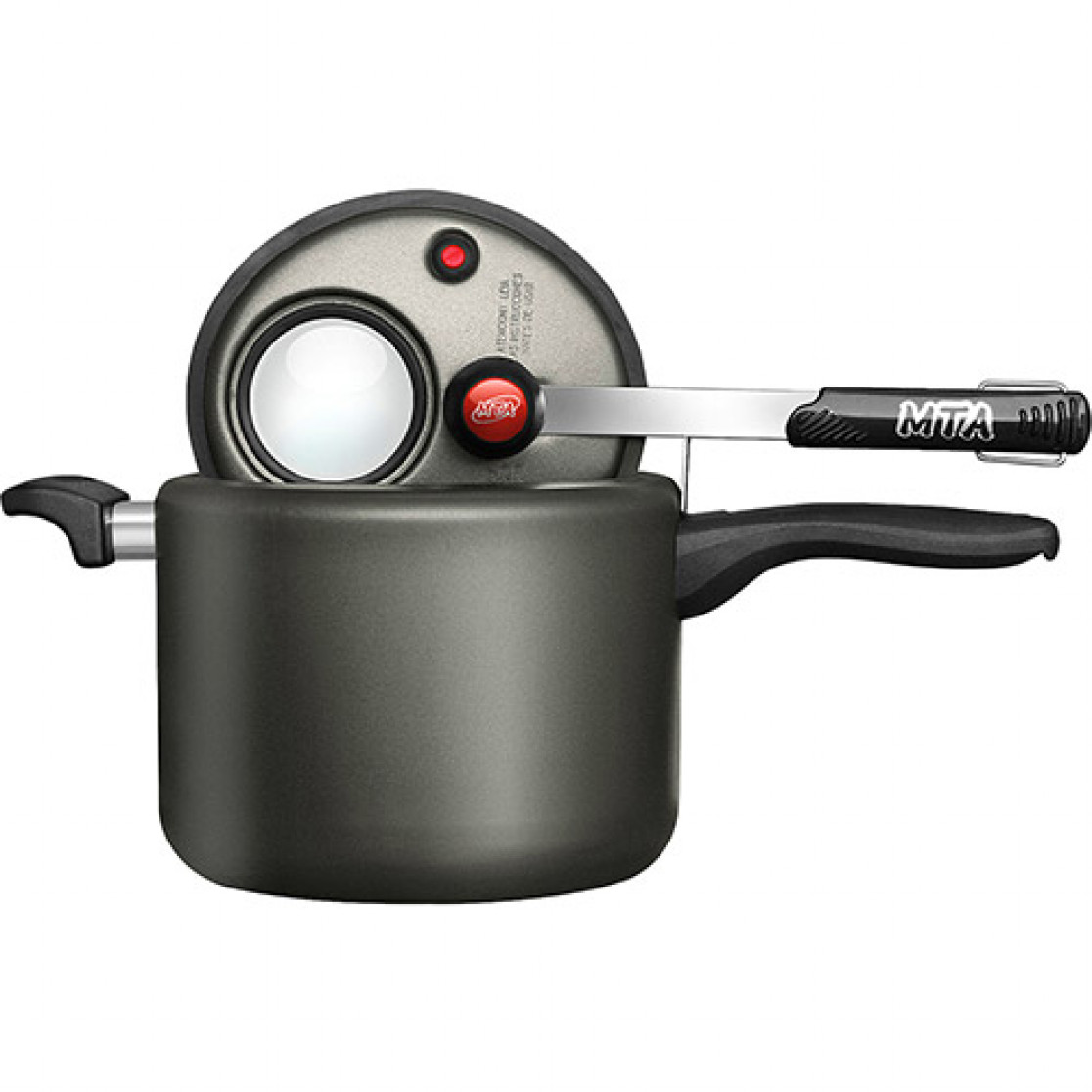 Panela de Pressão com Visor 7 Litros Chumbo - Mta