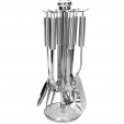 Conjunto de Utensilios 7 Peças Inox Rack Giratorio - Mimo