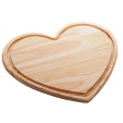 Tabua de Corte de madeira Woodart Pinus Coração 25x22x2cm