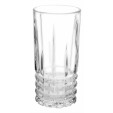 Jogo 12 Copo Long Drink Vidro Alto Relevo Bred 350ML - Mimo