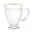 Jarra De Cristal Ecológico Imperial Filete Dourado - Lyor