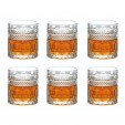 Jogo de 6 copos de whisky em cristal ecológico 330ml - L'Hermitage