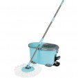 Kit Limpeza mop circular e balde com pedal limpeza prática - mor