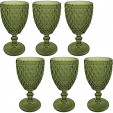 Jogo de 6 Taças Bico de Abacaxi Verde Verre Mimo Style