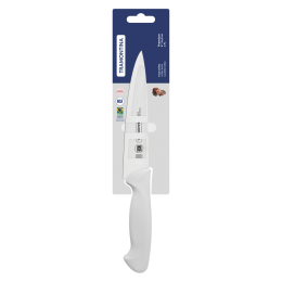 Faca Utility Tramontina Premium com Lamina em Aço Inox e Cabo de Polipropileno Branco 6