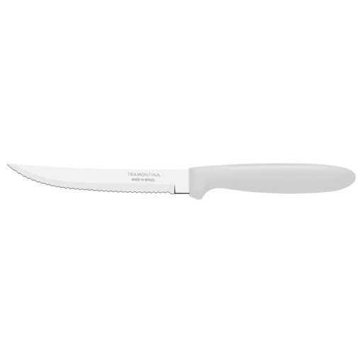 Faca para Churrasco Tramontina Ipanema com Lamina em Aço Inox e Cabo de Polipropileno Branco 5