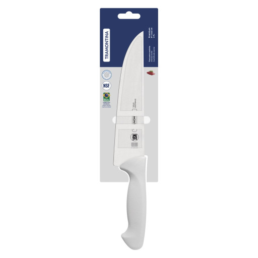 Faca para Cozinha Tramontina Premium com Lamina em Aço Inox e Cabo de Polipropileno Branco 8