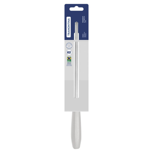 Chaira Tramontina Premium com Haste em Aço Carbono Revestida com Cromo-Duro e Cabo de Polipropileno Branco 8