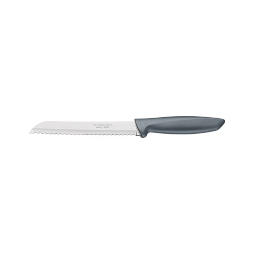 Faca para Pão Tramontina Plenus com Lamina em Aço Inox e Cabo de Polipropileno Cinza 7