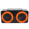 Amplificador Speaker Caixa de Som Preto e Laranja - Zona Criativa
