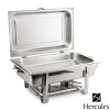 Rechaud Retangular De Banho Maria 9 Litros Com Cuba E Tampa De Aço Inox Hercules - 1