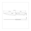 Faca Peixeira Tramontina Dynamic com Lamina de Aço Inox e Cabo de Madeira 6"