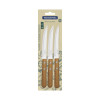 Conjunto de Facas para Churrasco Tramontina Dynamic com Laminas em Aço Inox e Cabos de Madeira Natural 3 Peças